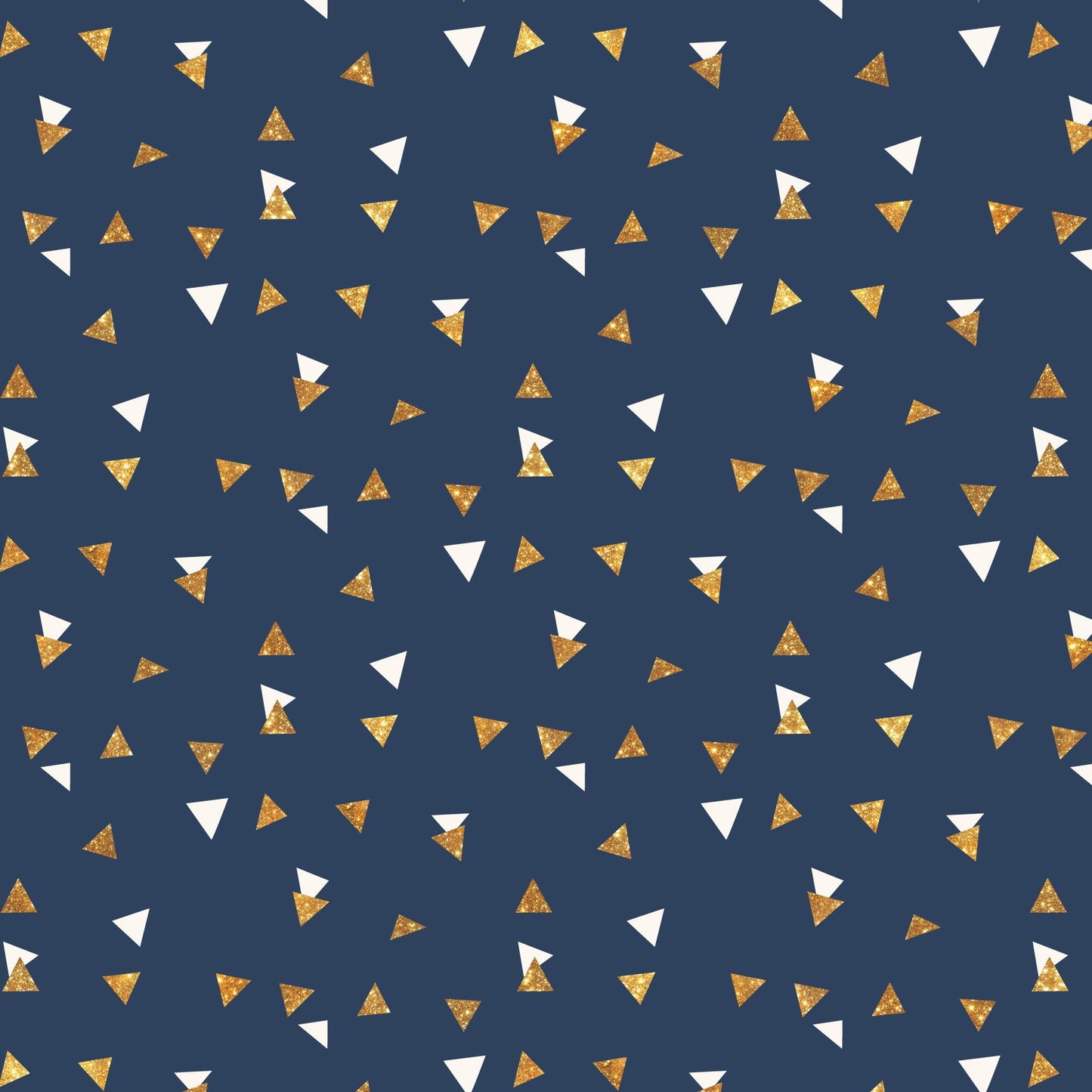 Navy and Gold Celebration Pattern 13 Quilting Cotton Fabric