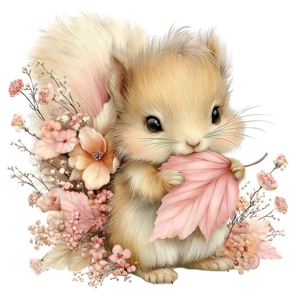 cream, soft pink, dusty rose, peach, tan, beige, pale yellow, floral, botanical, cute animals, hamster, guinea pig, woodland creatures, whimsical, sweet, gentle, spring, easter, baby, nursery, children, girl, delicate flowers, cosmos, baby's breath, dried flowers, vintage, romantic, soft style, nature themed