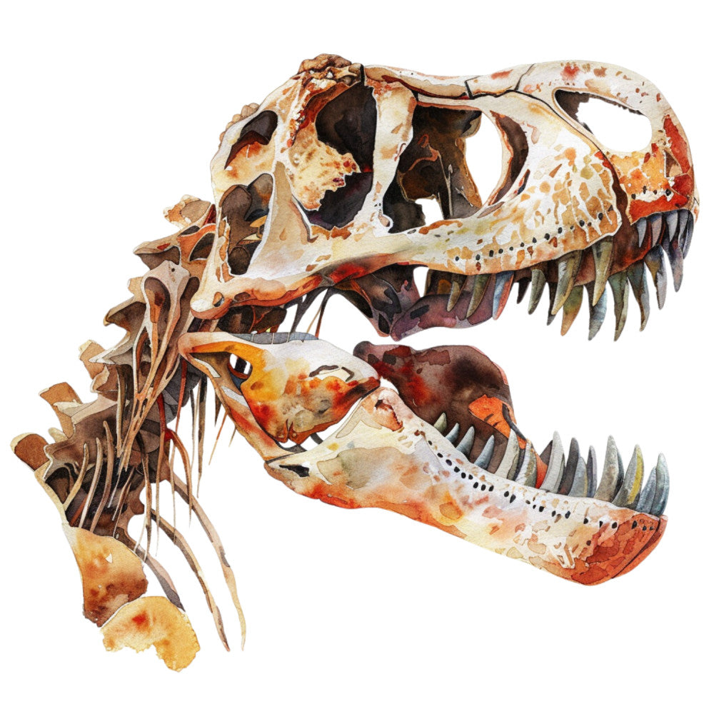 Watercolor Dinosaurs Fabric Panel 37