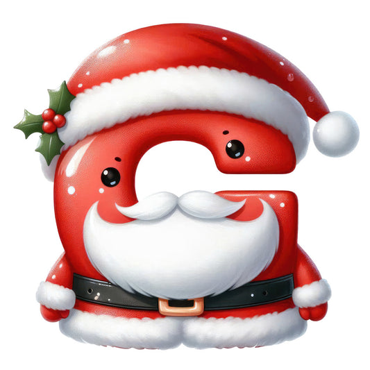 Santa Claus Alphabet Fabric Panel 24