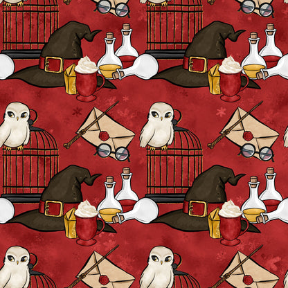 Wizard Magic School Pattern 21 Quilting Cotton Fabric