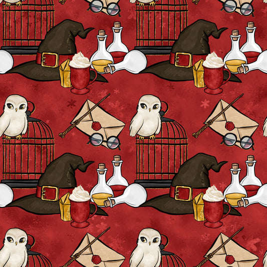 Wizard Magic School Pattern 21 Quilting Cotton Fabric