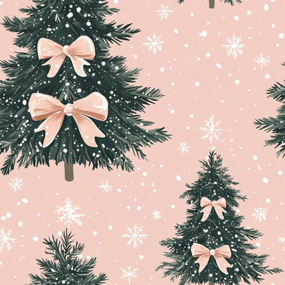Peppermint Bows Pattern 5 Minky Fabric