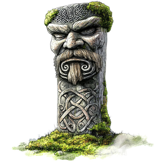 Nordic Totems Fabric Panel 34