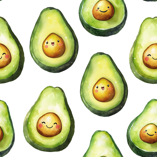 Avocados Allover Pattern 1 Quilting Cotton Fabric