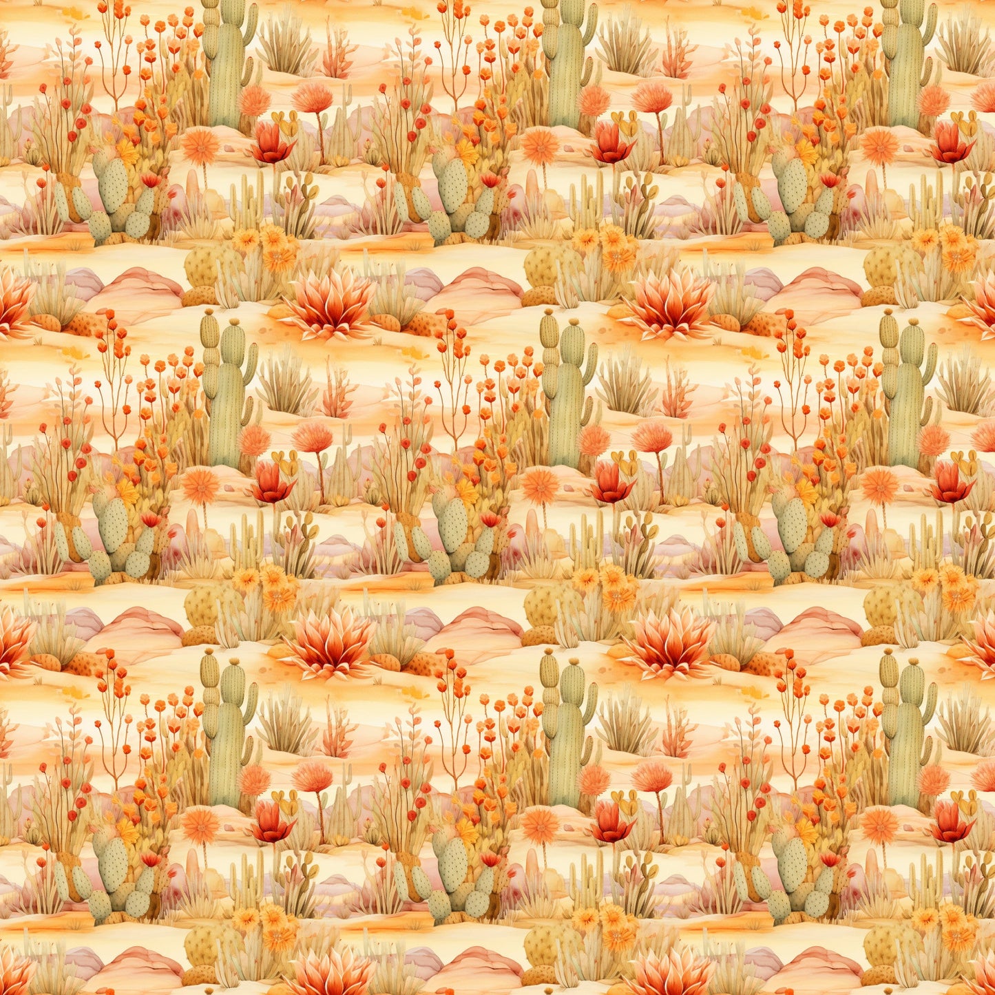 Desert Sunrise Pattern 2 Quilting Cotton Fabric