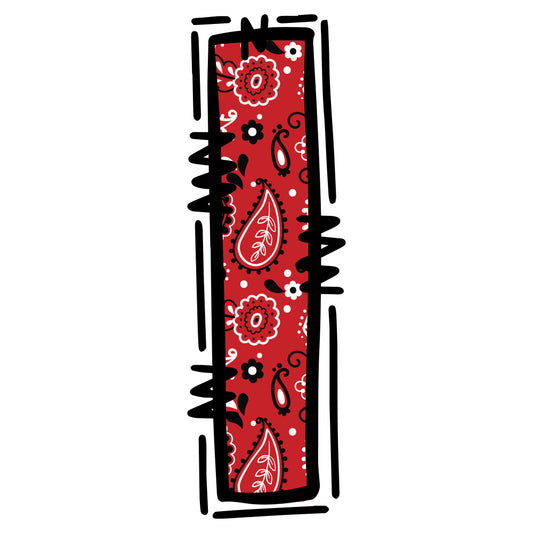 Cowboy Alphabet Fabric Panel 10
