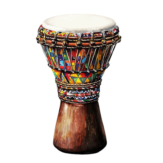 Watercolor Africa Fabric Panel 1