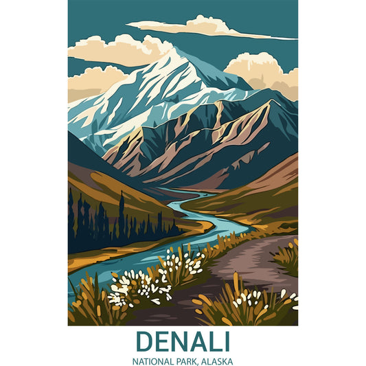 National Parks Posters Fabric Panel 10