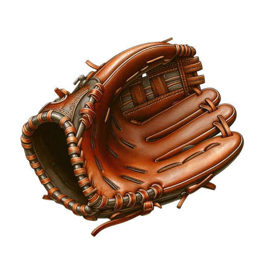 baseball glove, sports, leather, brown, tan, rust, vintage, baseball, athletic, sports equipment, americana, masculine, baseball themed, sports fan, all star, classic, traditional, sports motif, baseball fan gift, vintage sports, retro sports, leather texture, baseball gear, sports lover, ballpark, americana sports