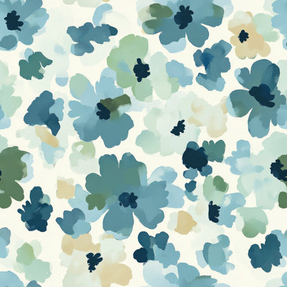 Painted Blossoms Pattern 11 Minky Fabric