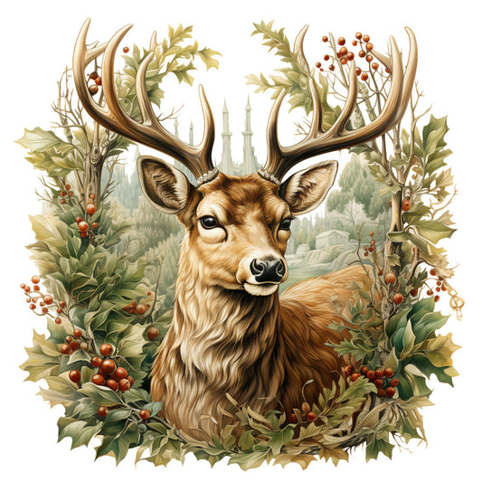 Elegant Christmas Fabric Panel 28