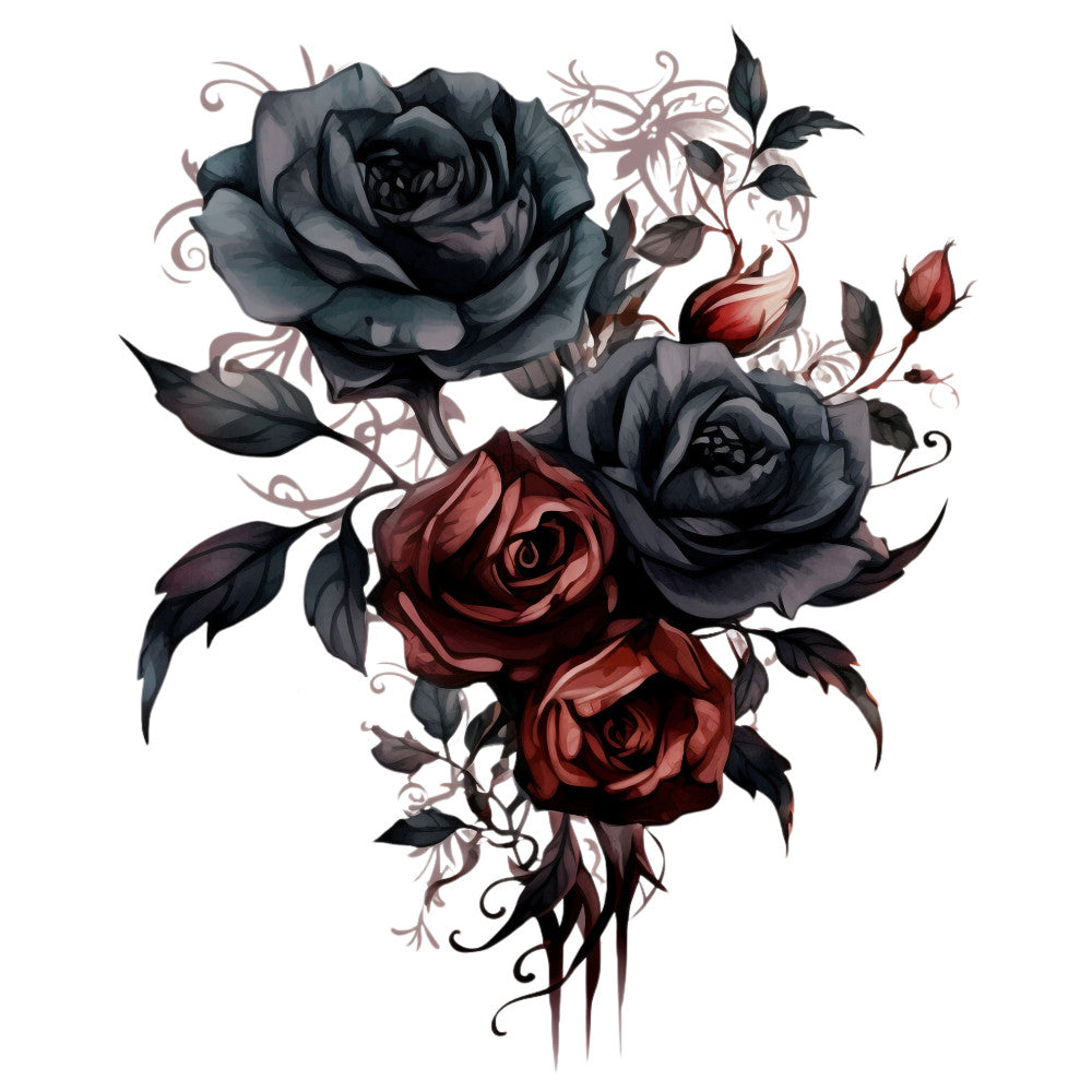 Gothic Floral Fabric Panel 19