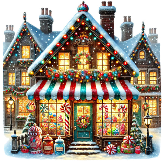 Christmas Villages Fabric Panel 32