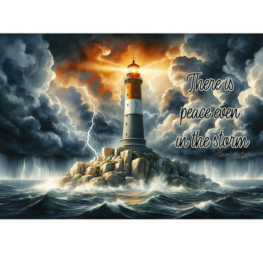 There is Peace Fabric Panel 1