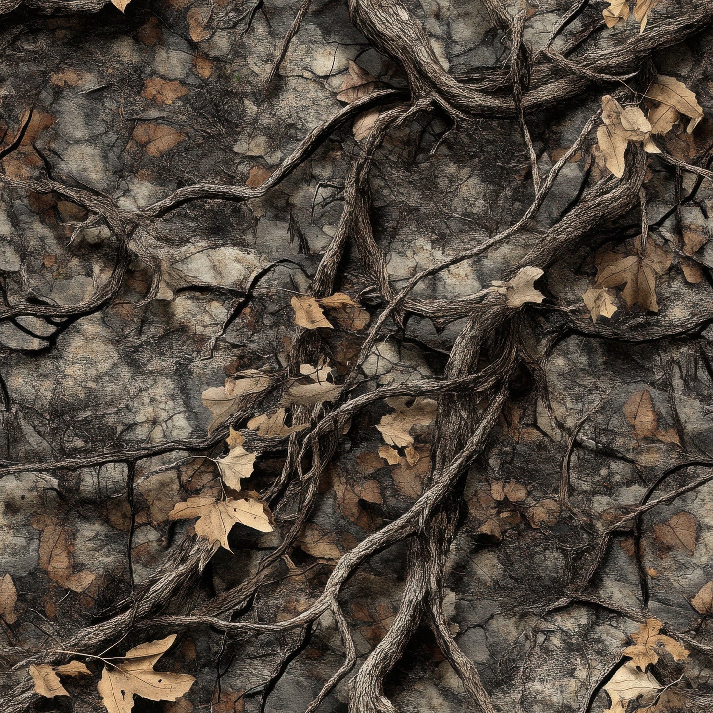 Realistic Hunting Camo Pattern 18 Quilting Cotton Fabric