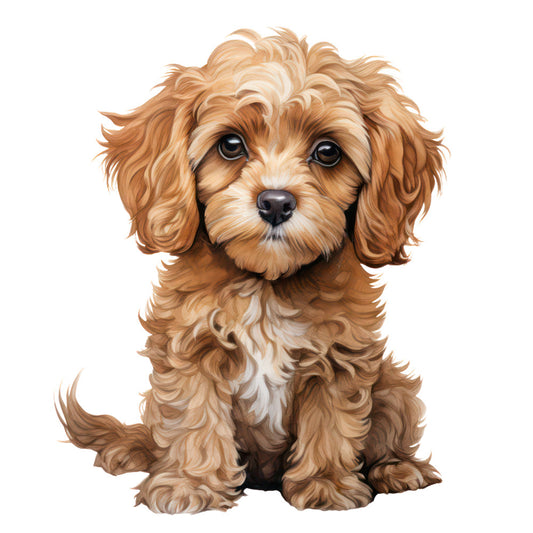 Cute Cavapoos Fabric Panel 49