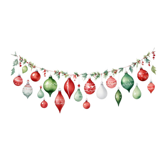 Christmas Element Fabric Panel 6