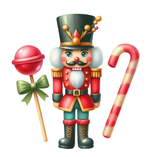 Christmas Nutcracker Scene Fabric Panel 2