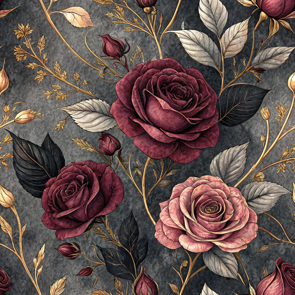 Velvet Rose Reverie Pattern 30 Minky Fabric