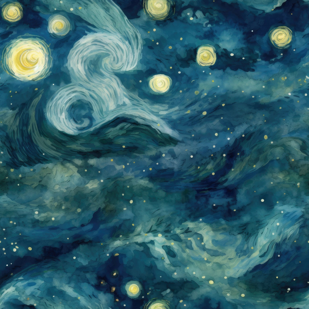 Swirling Skies Pattern 17 Minky Fabric
