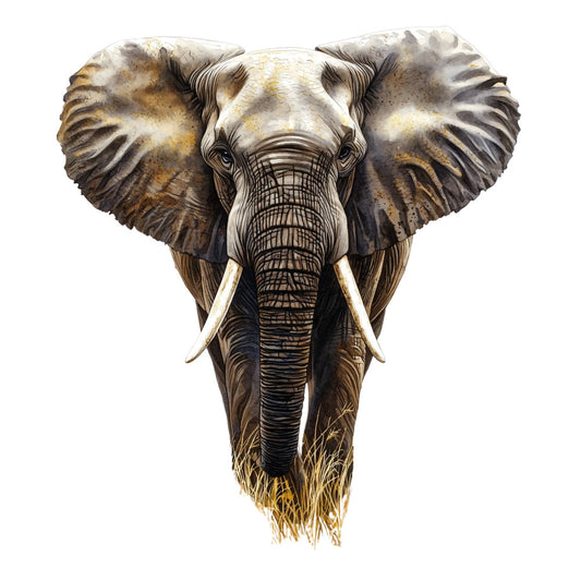 Watercolor Africa Fabric Panel 5