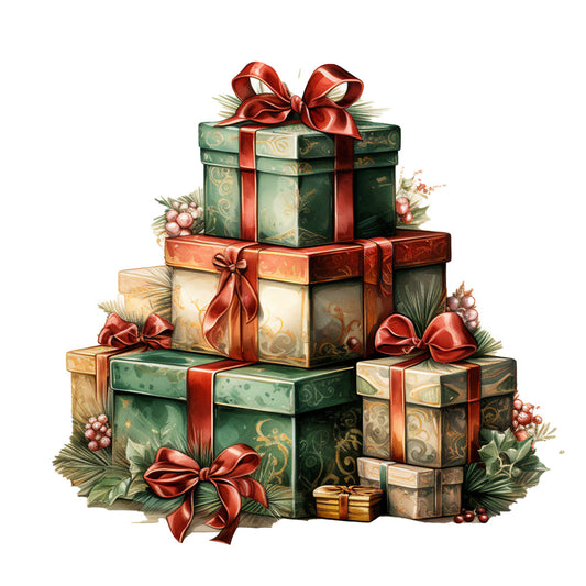 Elegant Christmas Fabric Panel 37