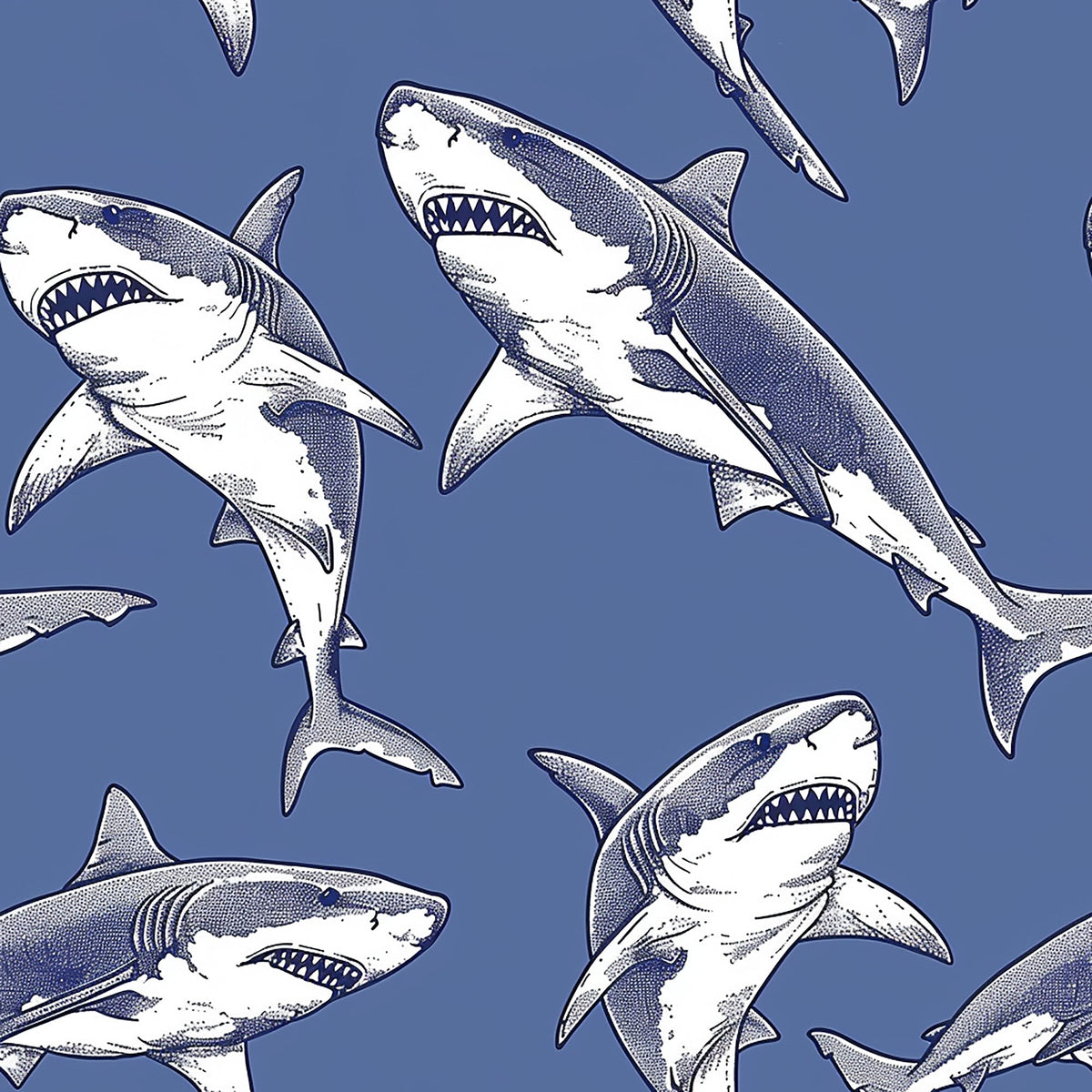 Fin Patrol Pattern 7 Minky Fabric