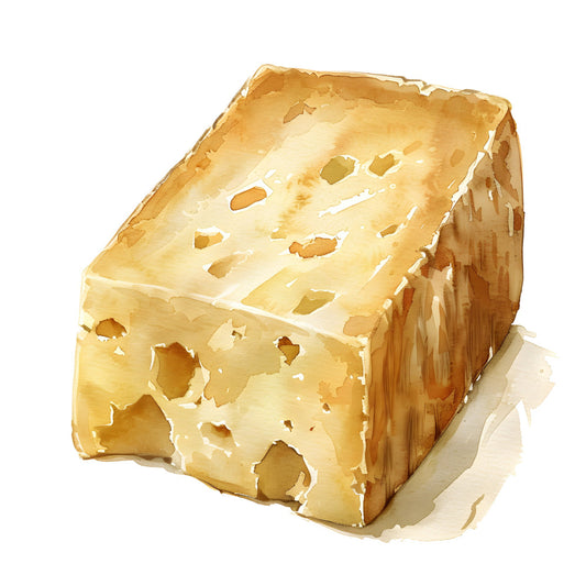 cheese, swiss cheese, emmental, holes, food, kitchen, cream, tan, beige, golden yellow, butter yellow, food themed, culinary, farmhouse, rustic, whimsical, playful, novelty, humorous, cottage core, vintage, comfort food, deli, gourmet, conversation print, children's, kid friendly, fun print, food art