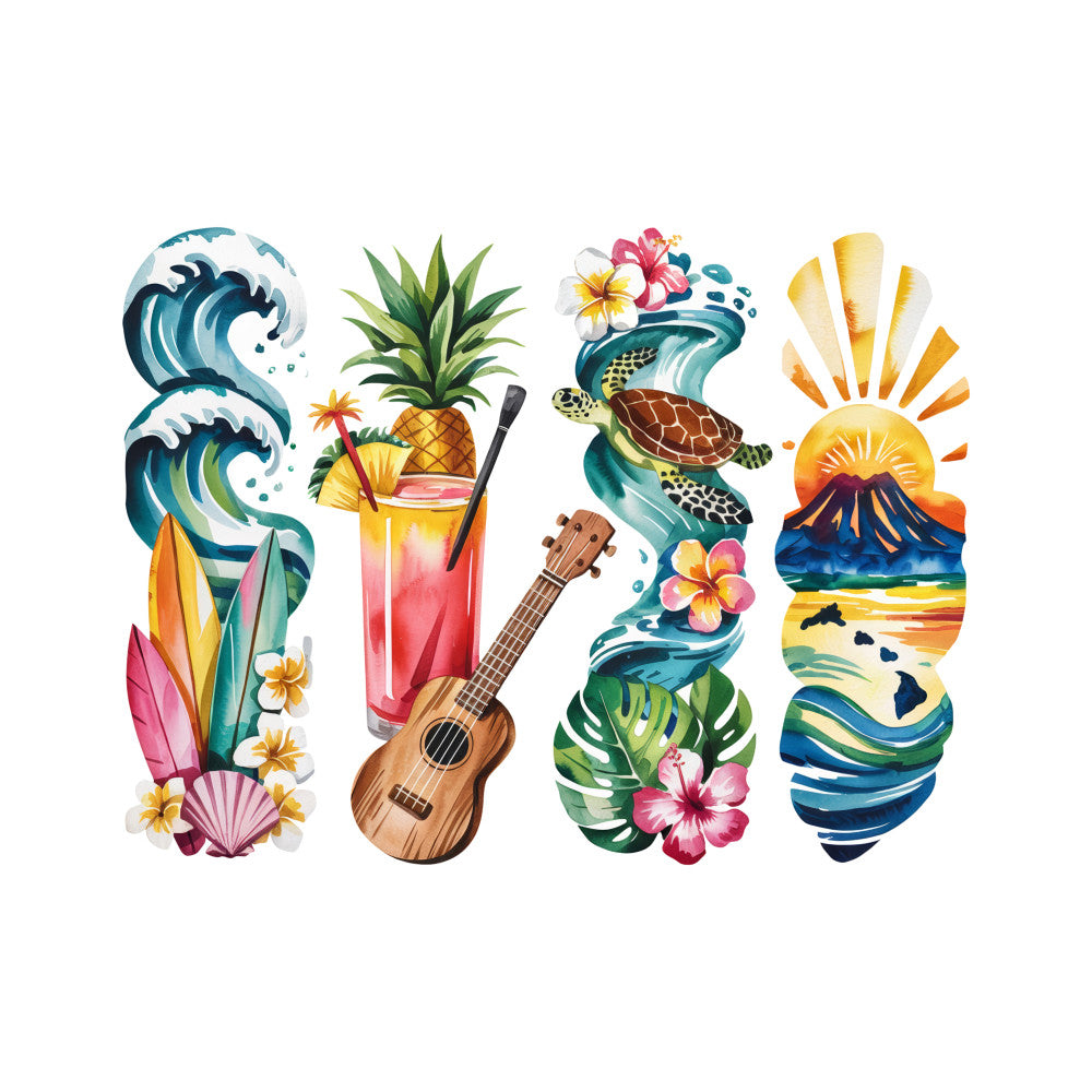 Brushstroke State Fabric Panel 46