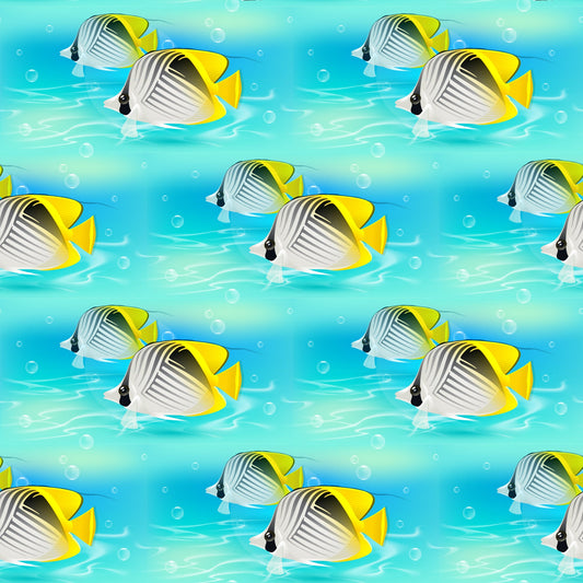 Summer Beach Pattern 4 Quilting Cotton Fabric