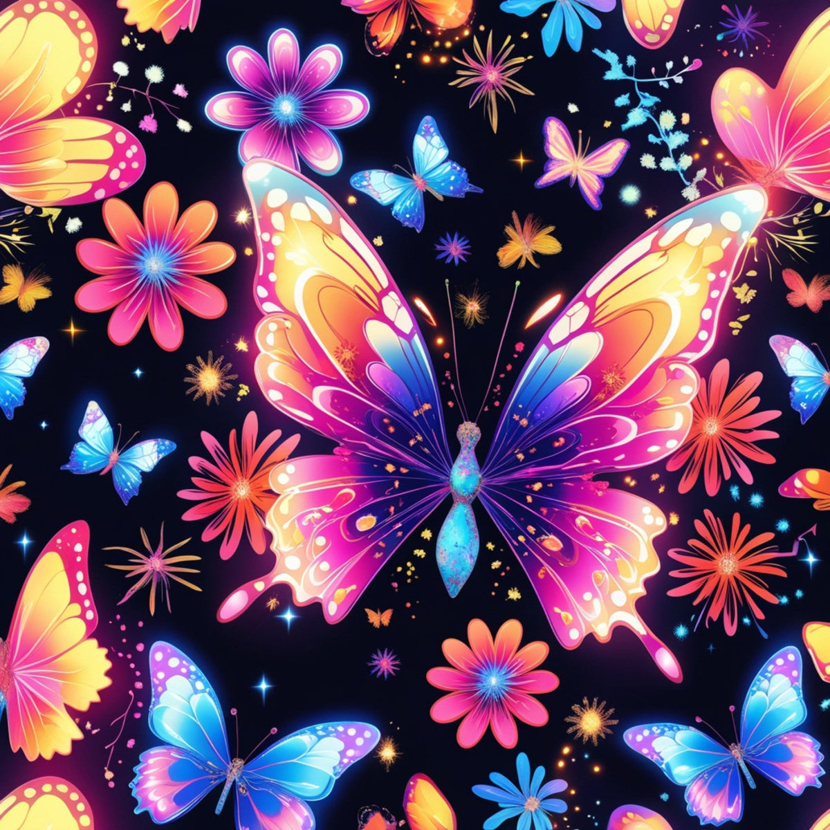 Luminous Wings Pattern 17 Minky Fabric