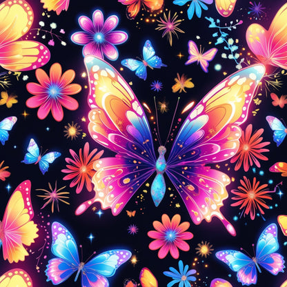 Luminous Wings Pattern 17 Minky Fabric