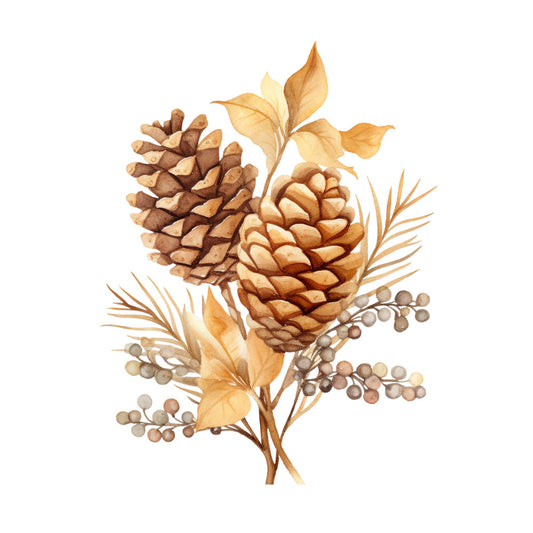 A Golden Christmas Fabric Panel 45