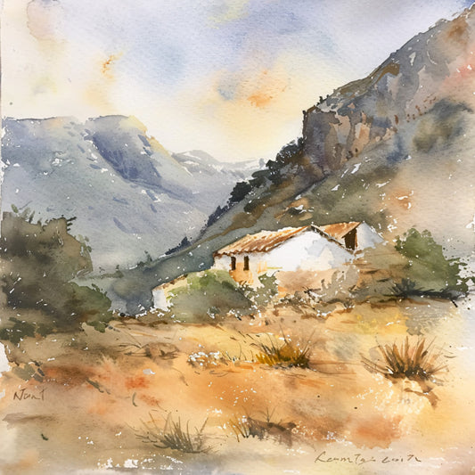 Spain Travel Art Fabric Panel 4