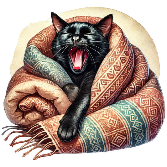 Lazy Cats Fabric Panel 3