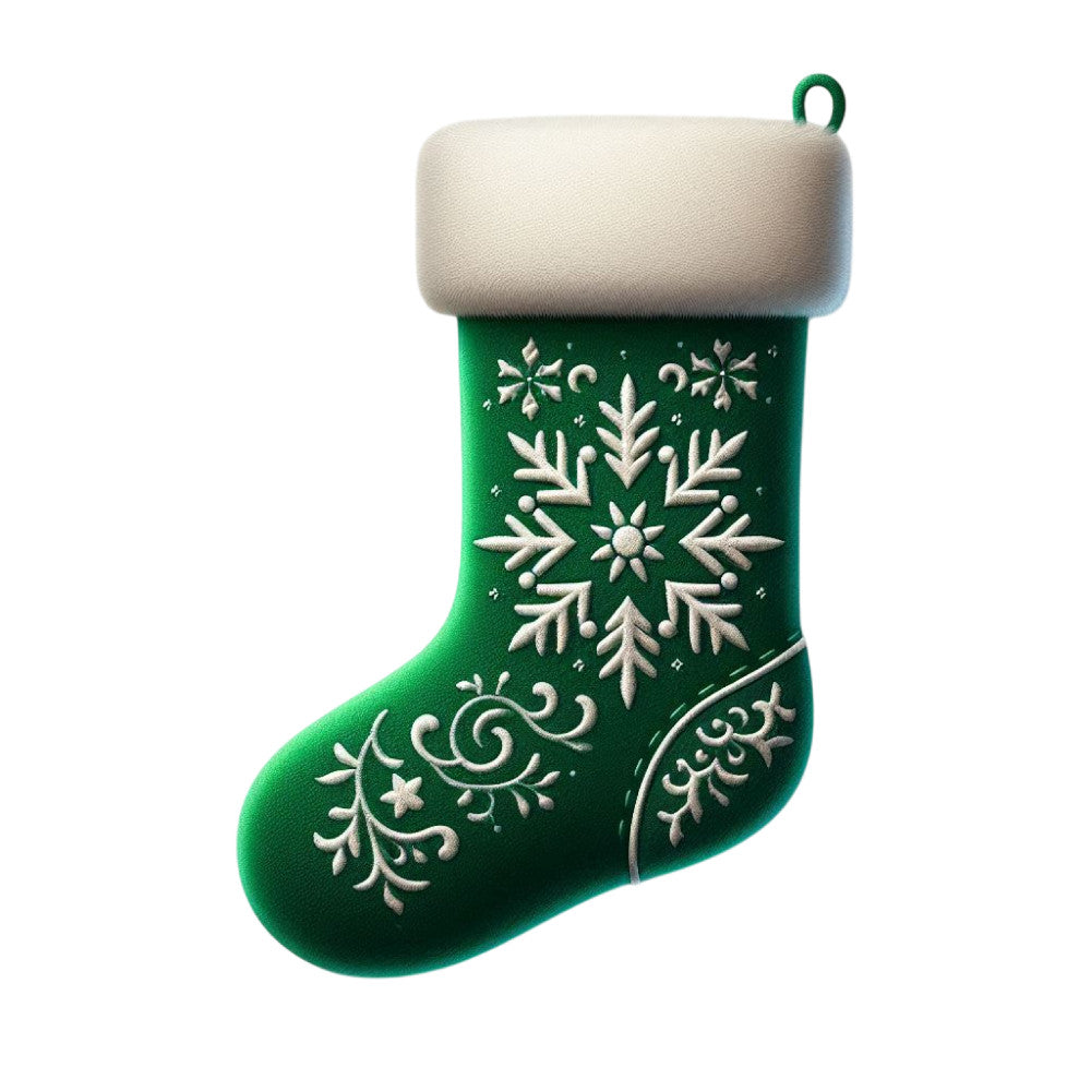 Cartoon Christmas Stockings Fabric Panel 15