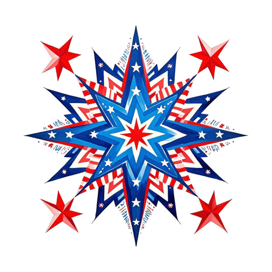 Patriotic Stars Fabric Panel 5