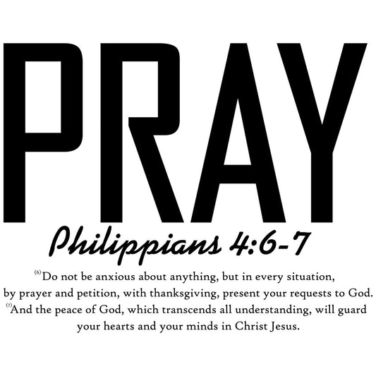 black, white, fabric panel, bible verse, religious, christian, scripture, philippians, prayer theme, text design, spiritual, quilting cotton, inspirational, faith-based, monochrome, block letters, devotional, church crafts, religious quilting, sacred text