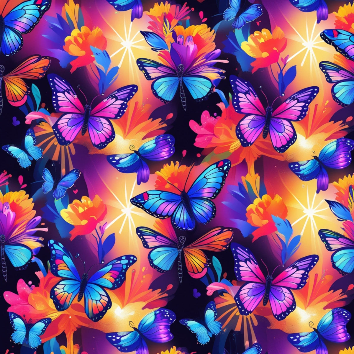 Luminous Wings Pattern 24 Minky Fabric