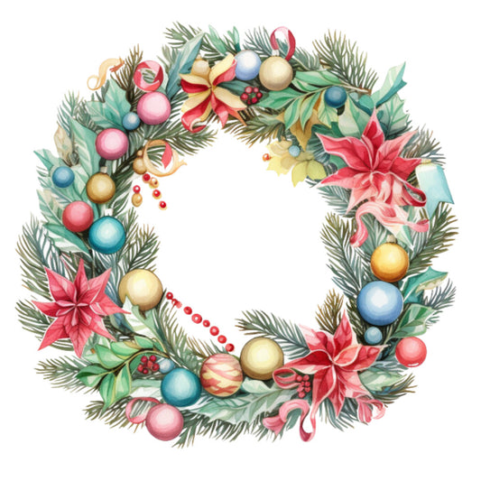A Retro Christmas Fabric Panel 19