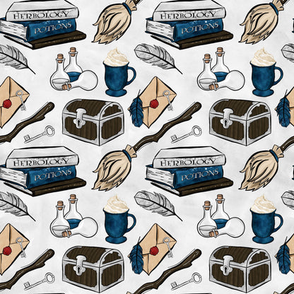 Wizard Magic School Pattern 38 Quilting Cotton Fabric