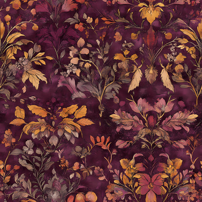 Midnight Harvest Garden Pattern 11 Minky Fabric