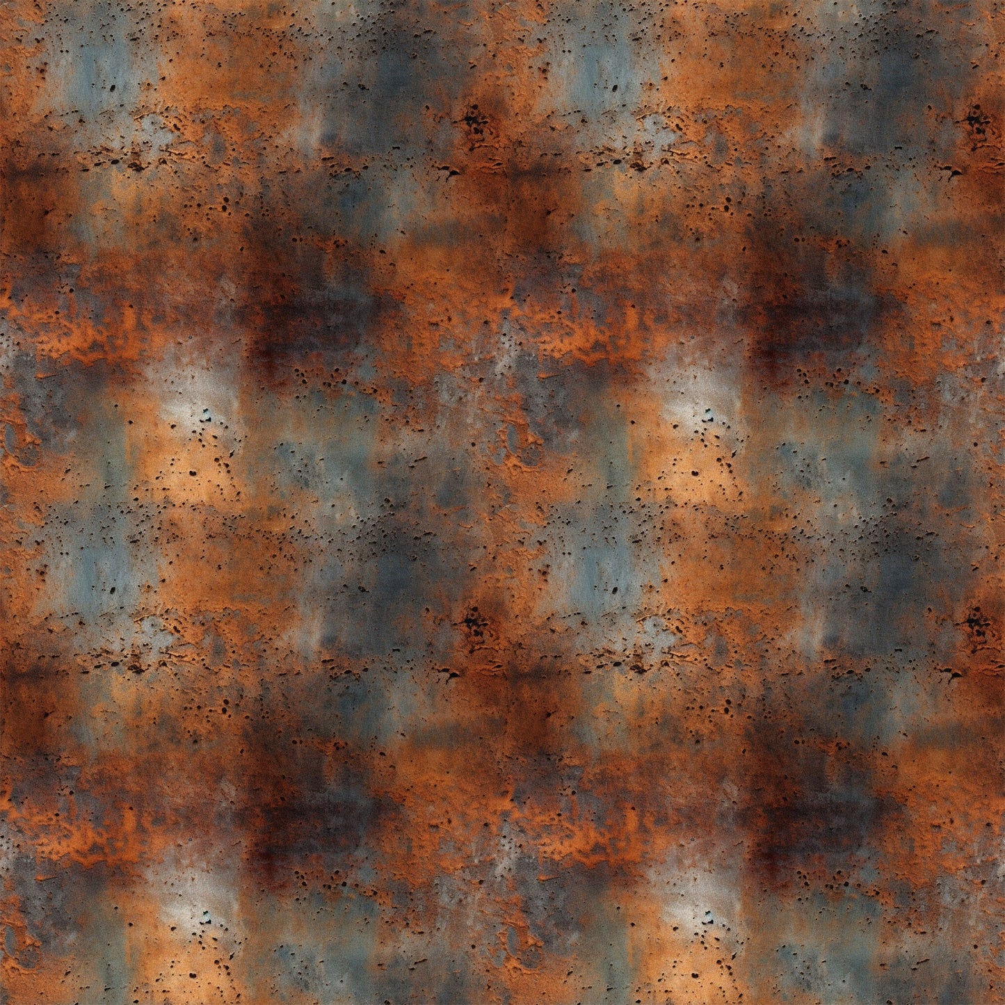 Rusted Iron Metal Textures Pattern 1 Quilting Cotton Fabric