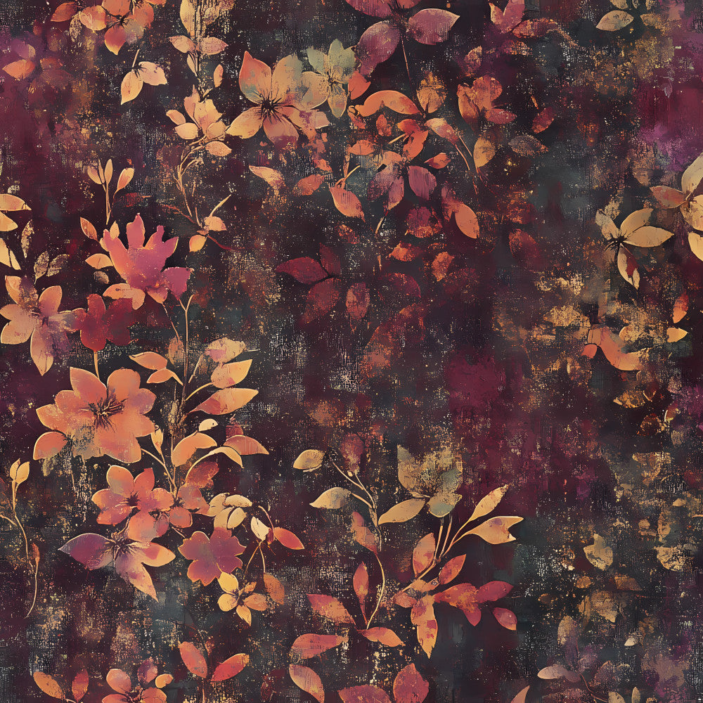 Midnight Harvest Garden Pattern 23 Minky Fabric