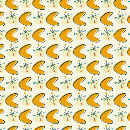 1950s Atomic Age Pattern 11 Quilting Cotton Fabric