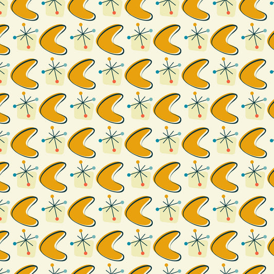1950s Atomic Age Pattern 11 Quilting Cotton Fabric