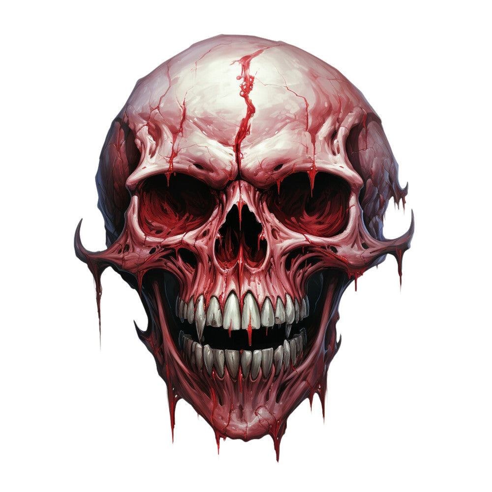 Horror Skulls Fabric Panel 24