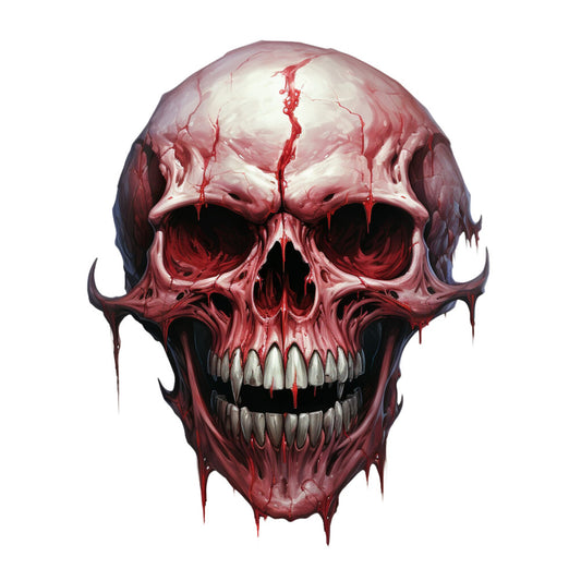 Horror Skulls Fabric Panel 24