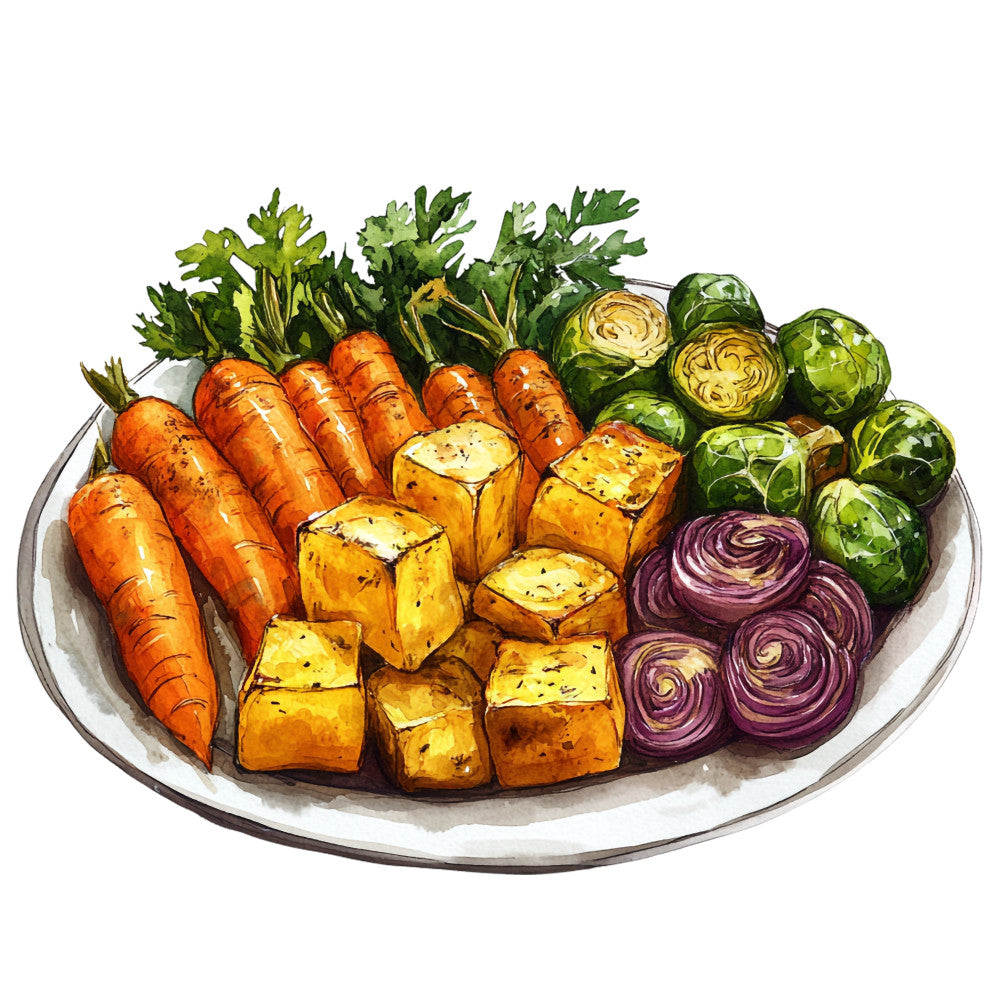 Watercolor Thanksgiving Fabric Panel 24